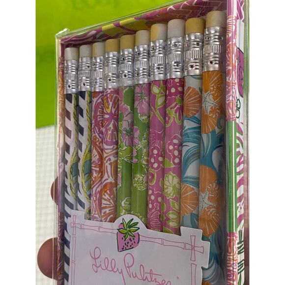 Lilly Pulitzer Hottie Dottie Blaire Stretch Dress Teal Pink Size 8 W/Pencils! - Picture 14 of 16